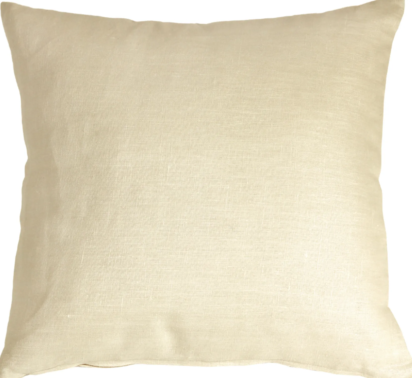 Tuscany Linen Cream Throw Pillow 17x17