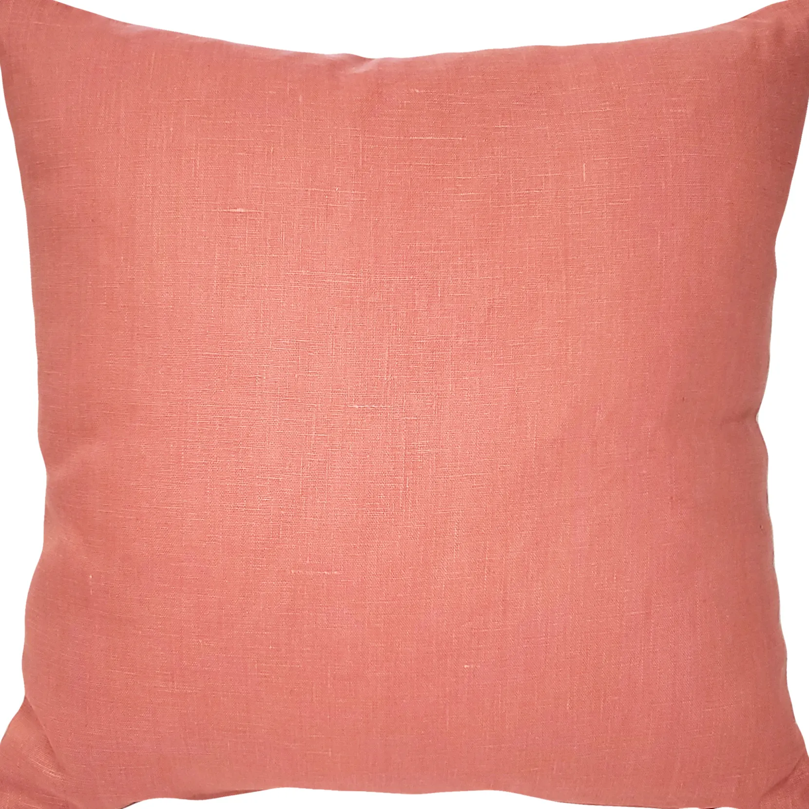 Tuscany Linen Deep Blush Throw Pillow 17x17