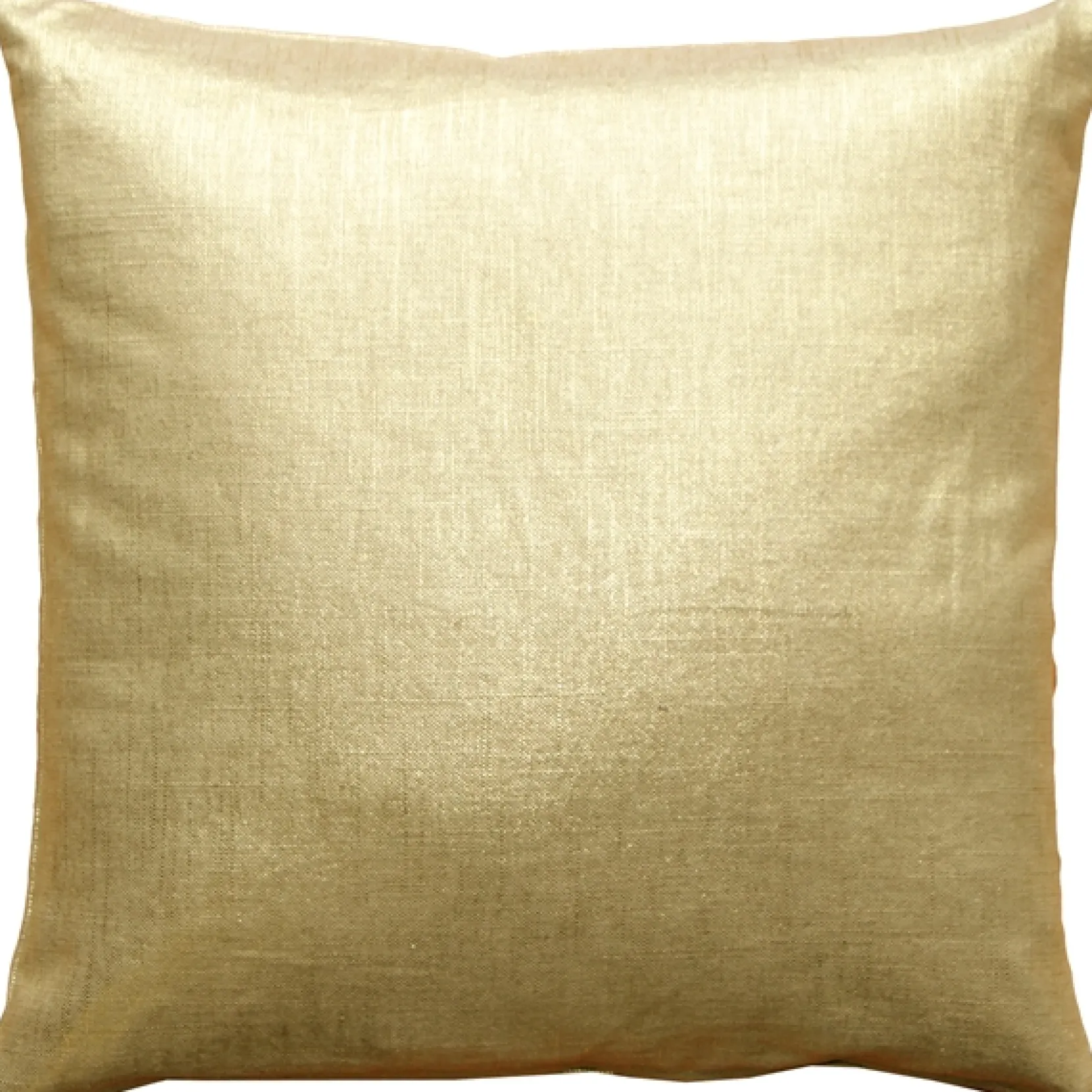 Tuscany Linen Gold Metallic 20x20 Throw Pillow