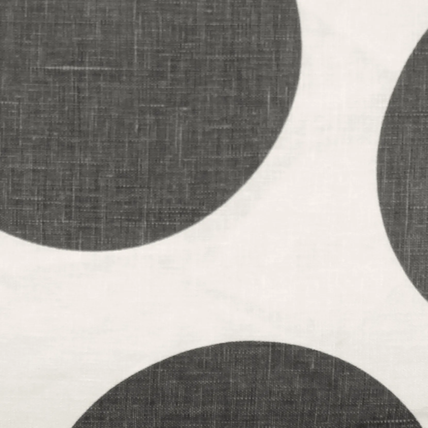 Tuscany Linen Gray Circles Throw Pillow 22x22