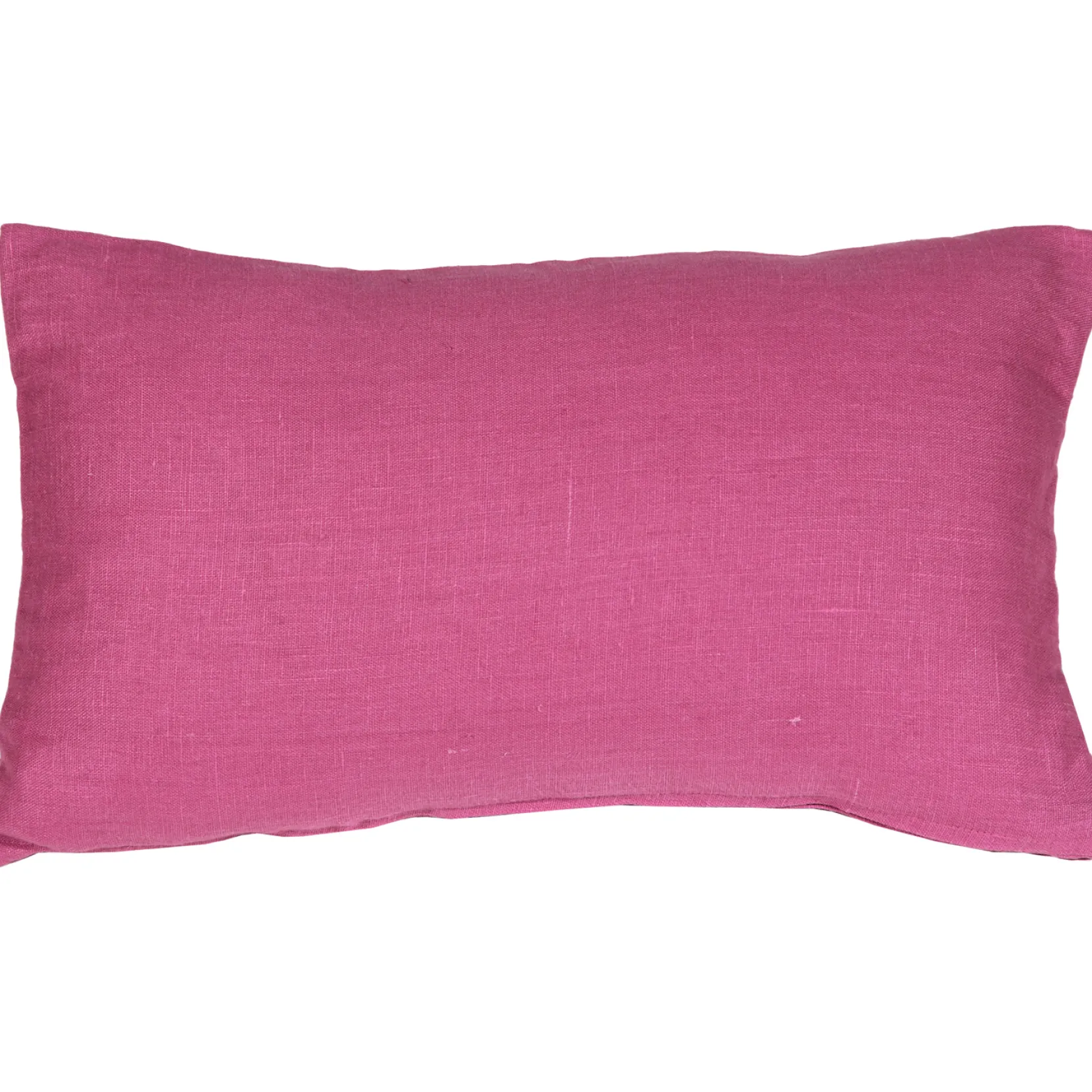 Tuscany Linen Orchid Pink Throw Pillow 12x19