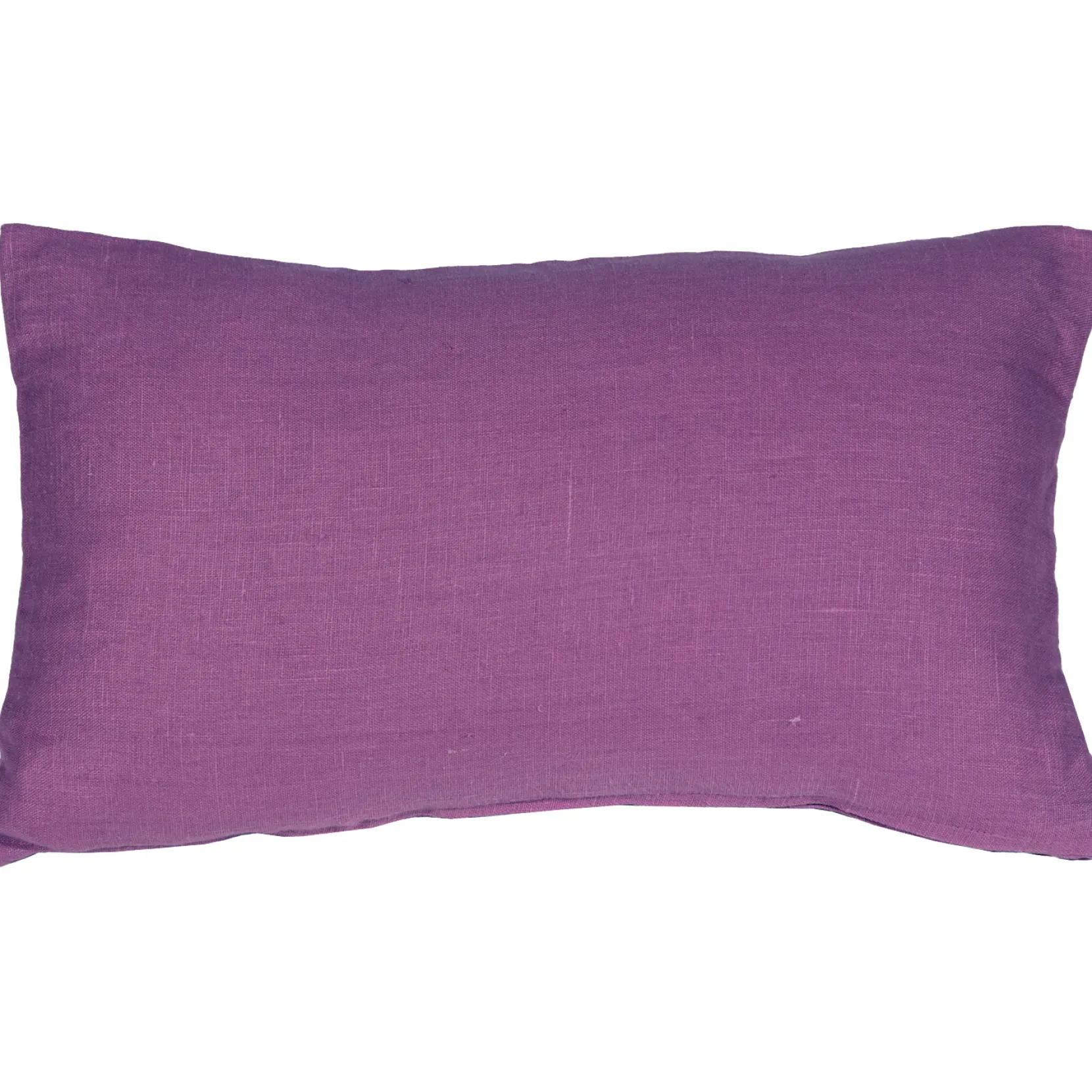 Tuscany Linen Purple Throw Pillow 12x19