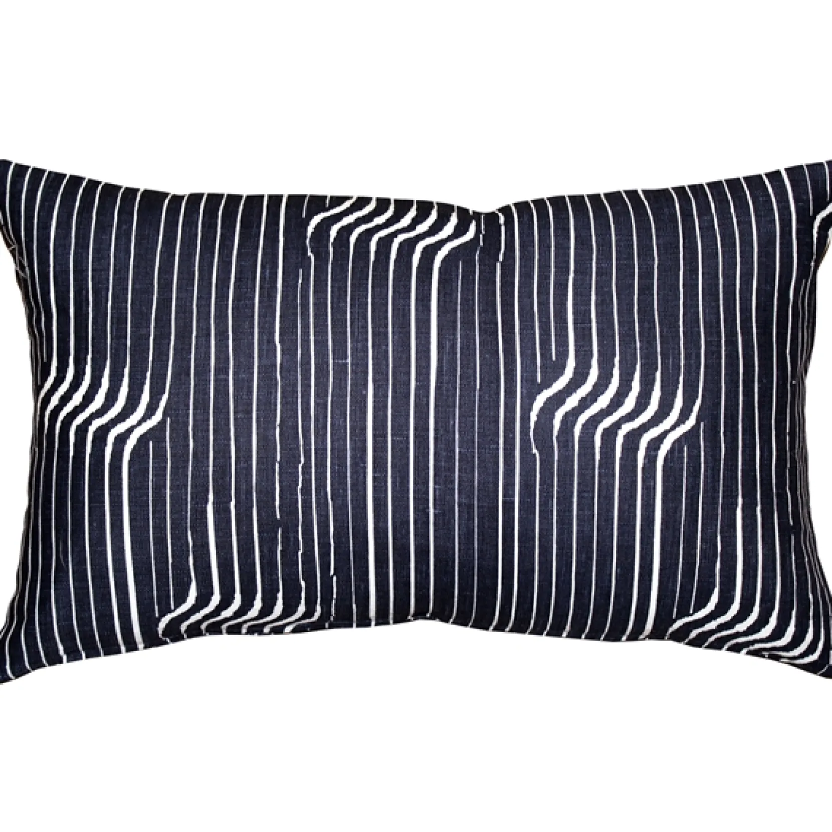 Tuscany Linen Shockwave Blue Throw Pillow 12x19