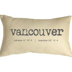 Vancouver Coordinates 12x19 Throw Pillow