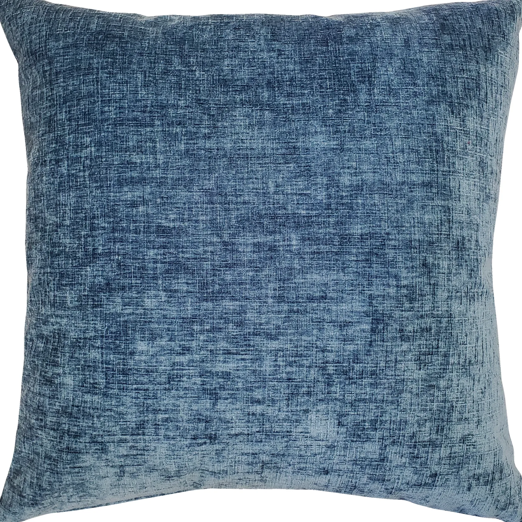 Venetian Velvet Aegean Blue Throw Pillow 17x17