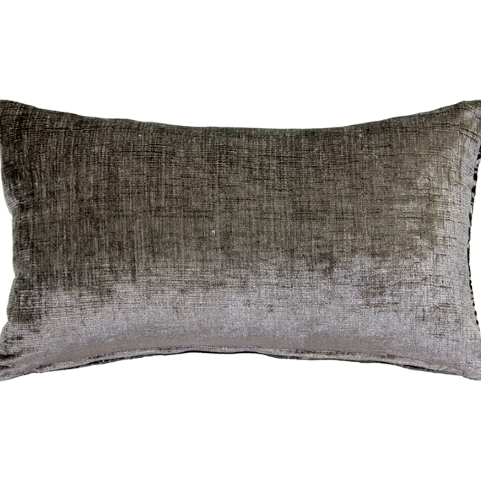 Visconti Gray Chenille Throw Pillow 12x20