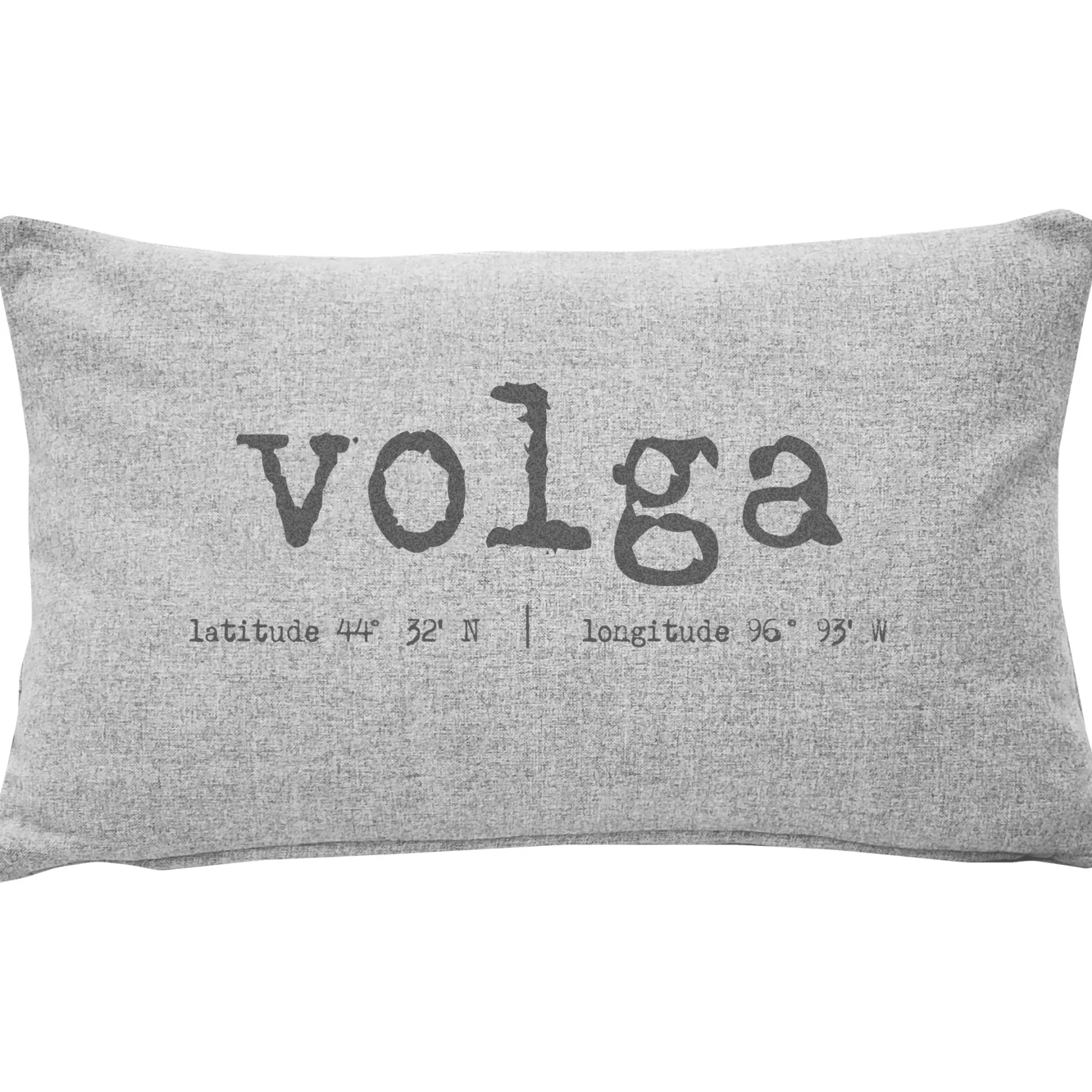 Volga Gray Felt Coordinates Pillow 12x19