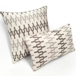Wake Stone Edge Geometric Outdoor Pillow 19x19