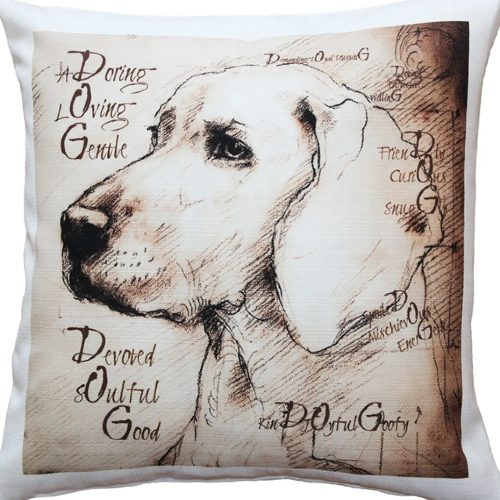 What Makes a Dog Throw Pillow 17x17
