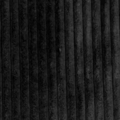 Wide Wale Corduroy 18x18 Black Throw Pillow