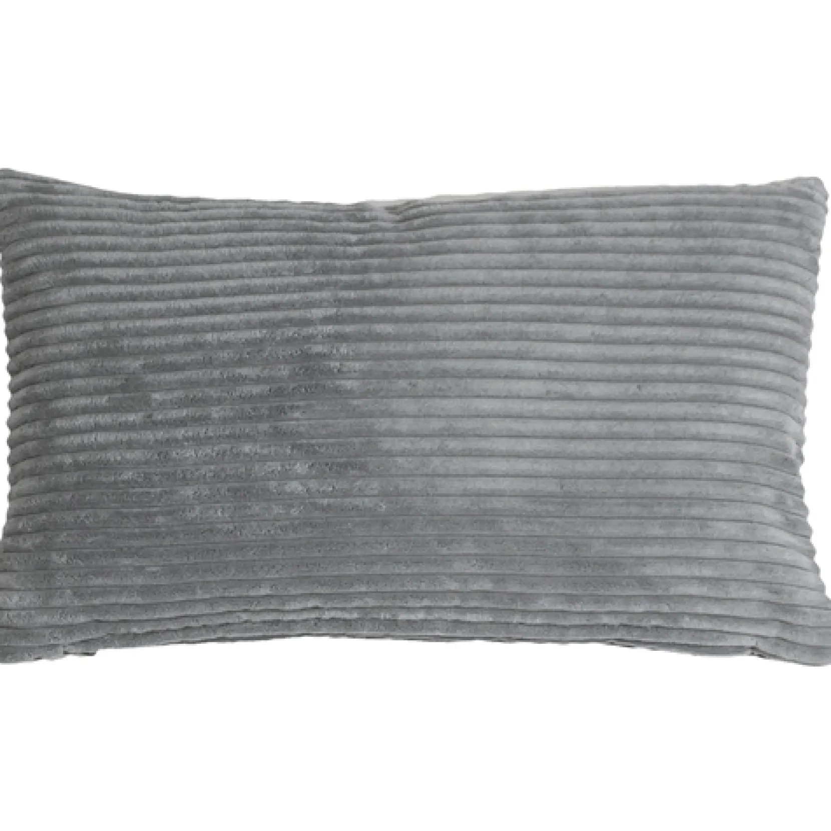 Wide Wale Corduroy 12x20 Dark Gray Throw Pillow