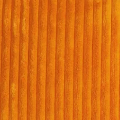 Wide Wale Corduroy 18x18 Light Orange Throw Pillow