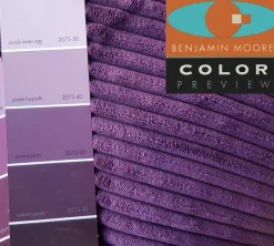 Wide Wale Corduroy 12x20 Purple Throw Pillow