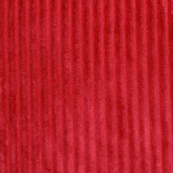 Wide Wale Corduroy 22x22 Red Throw Pillow