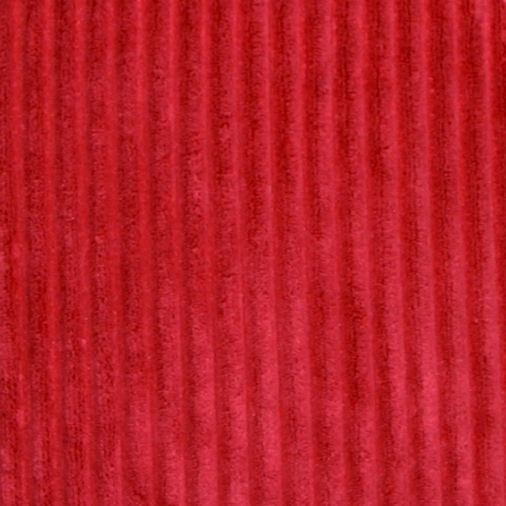 Wide Wale Corduroy 22x22 Red Throw Pillow