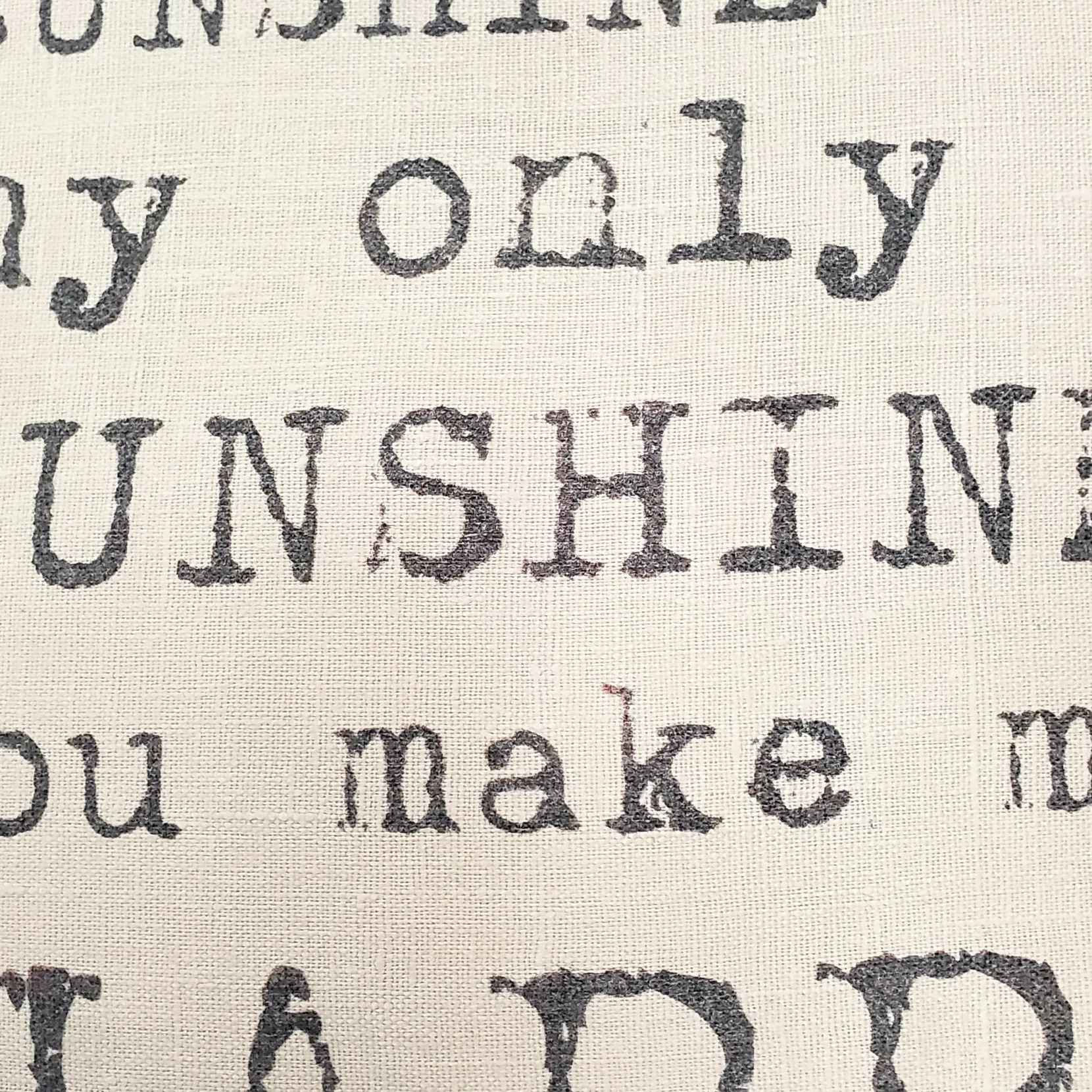You Are My Sunshine You Make Me Happy Throw Pillow